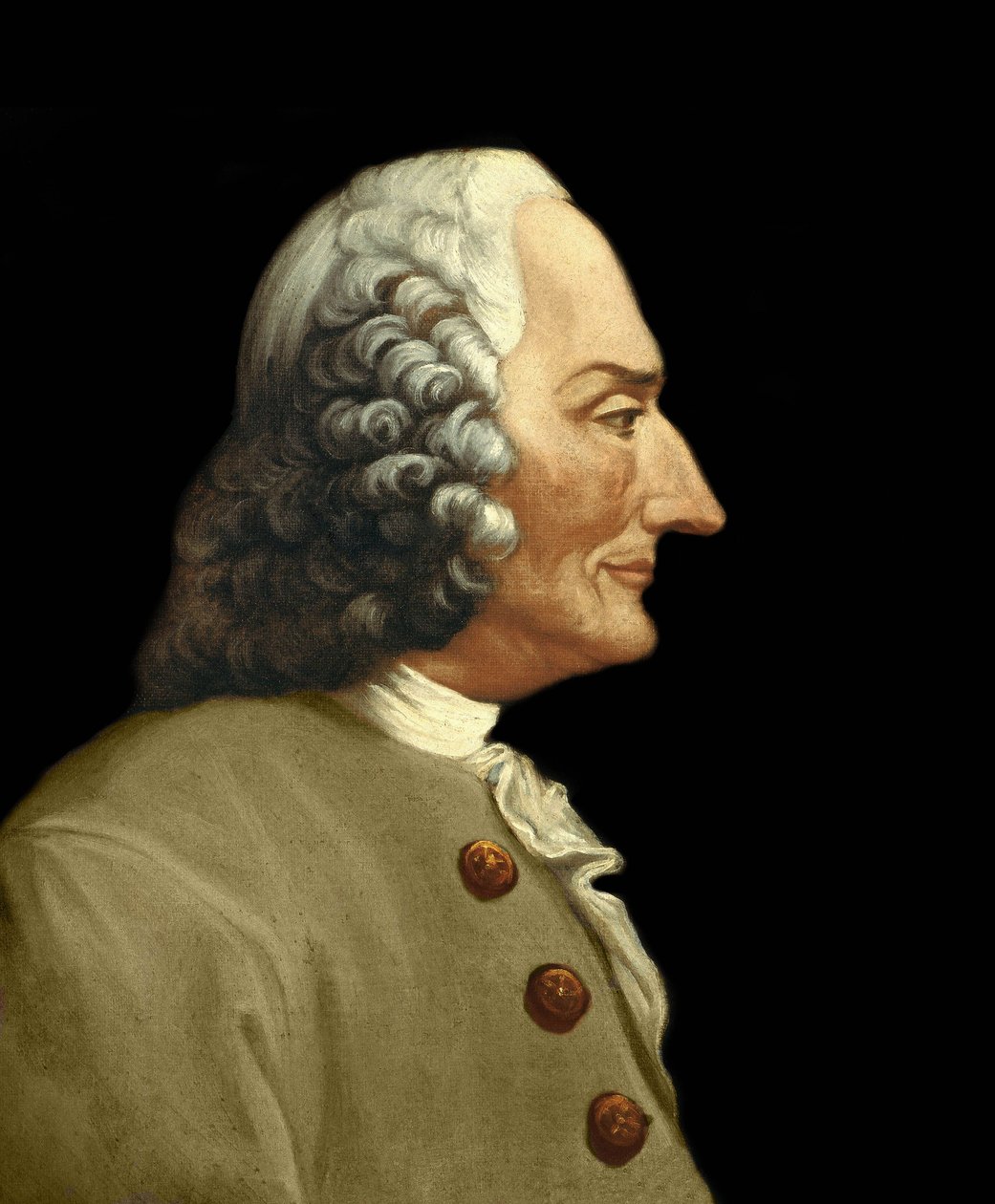 Portrét Jean-Philippe (Jean philippe) Rameau (1683-1764), francouzský skladatel. Anonymní obraz 19. století. Milánská soukromá sbírka. od Anonymous Anonymous
