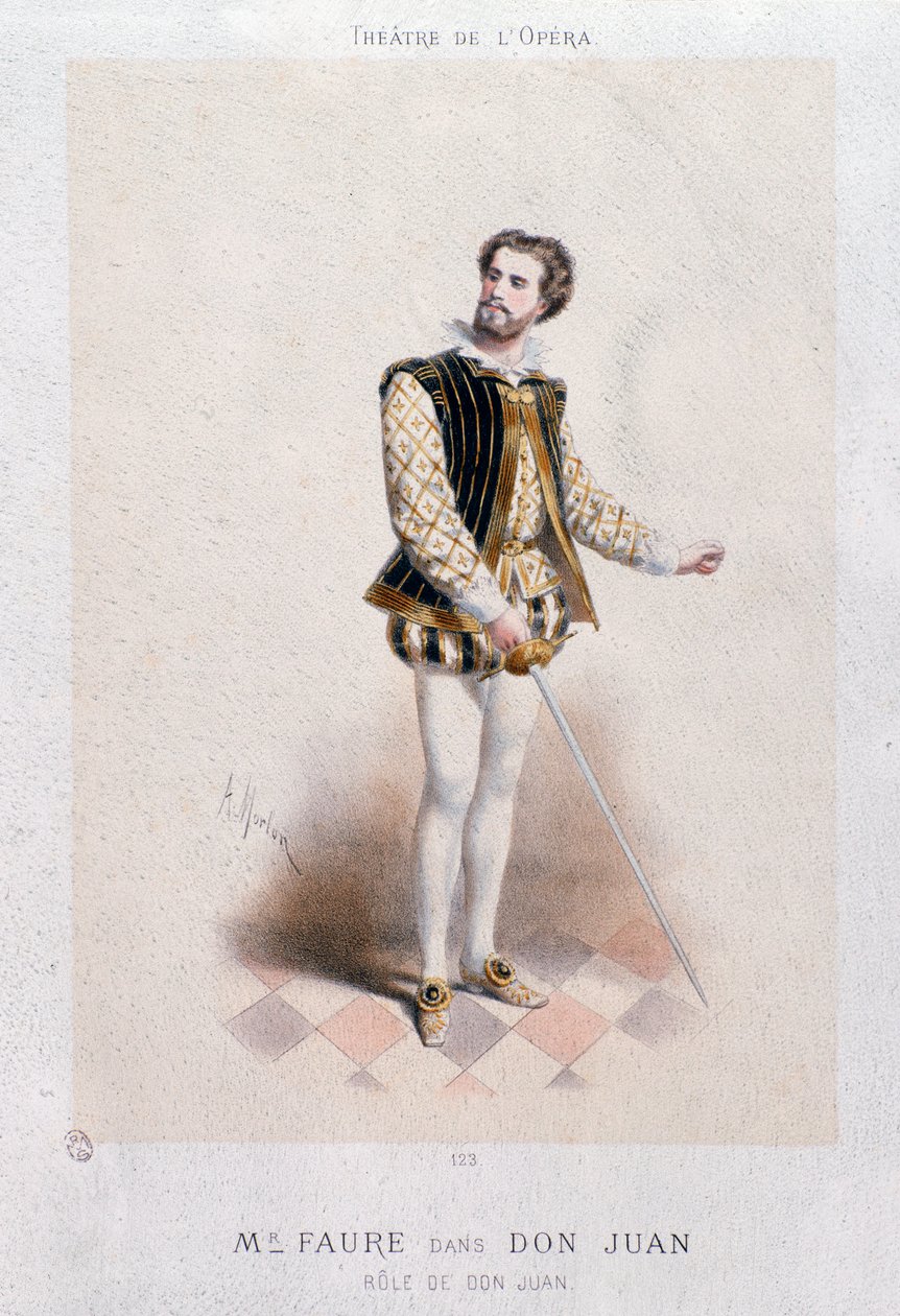 Portrét Jean Baptiste Faure jako Don Giovanni (1866) od Anonymous Anonymous