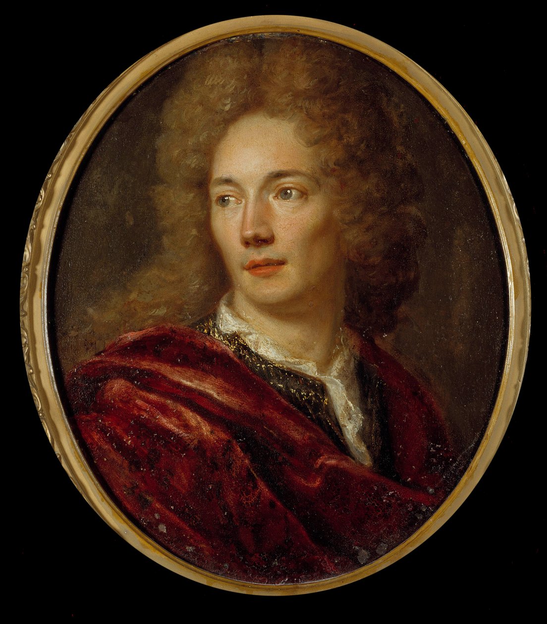 Portrét Jean de La Bruyere (1645-1696) moralista francais Malba na anonymní mědi. 17. století. od Anonymous Anonymous