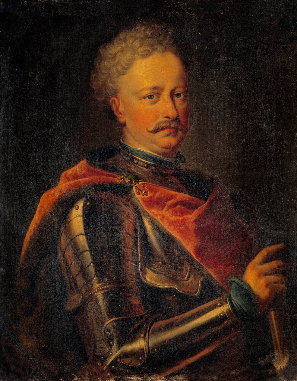 Portrét Jana III. Sobieského (1629-1696) polského krále Anonymní obraz. Slunce 17. století. 0,81x0,64 m od Anonymous Anonymous
