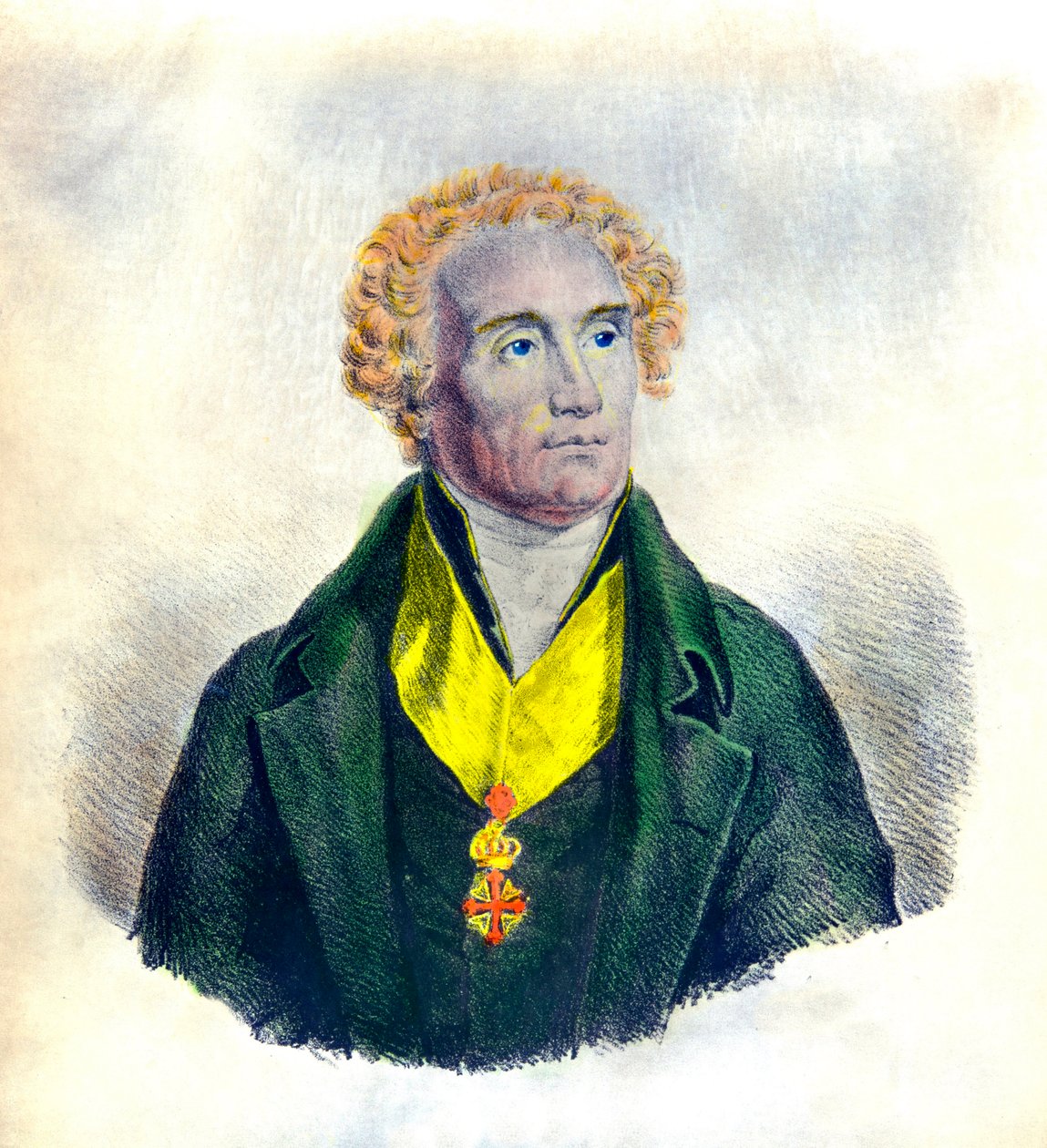 Portrét Josepha de Maistre (1753-1821), politika, filozofa, soudce a historika (s insigniemi Řádu svatého Mauricia a Lazara), sbírka Privee. od Anonymous Anonymous