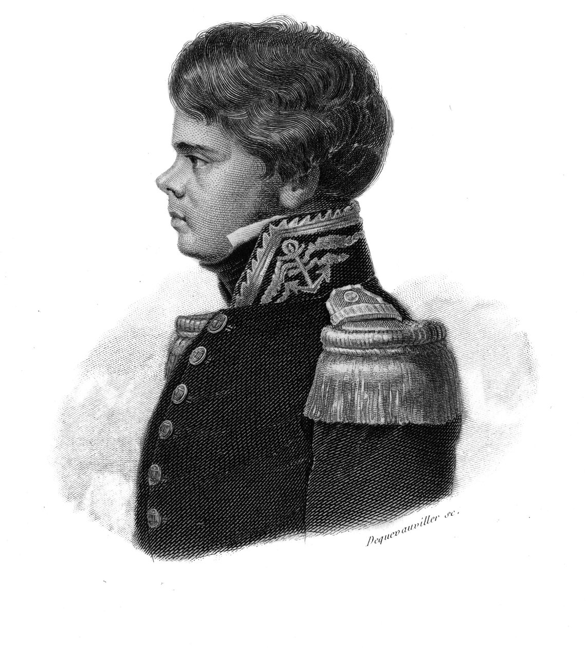 Portrét Jules Alphonse Rene Poret baron de Blosseville od Anonymous Anonymous