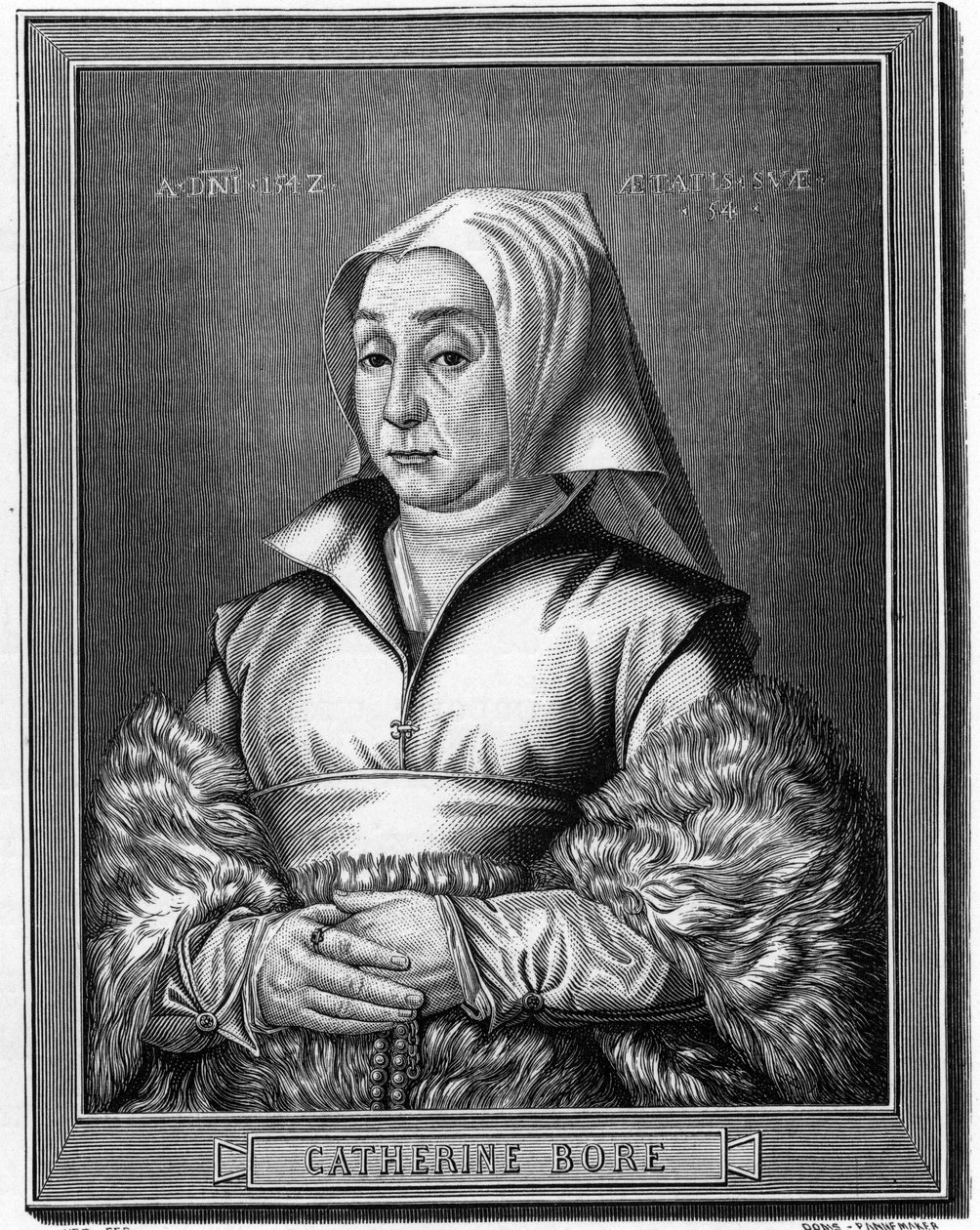 Portrét Kathariny von North od Anonymous Anonymous