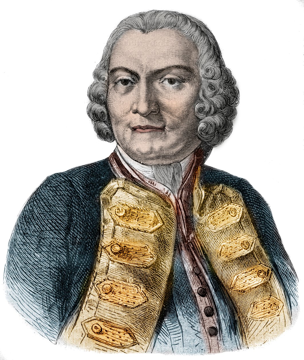 Portrét lorda George Ansona (1697-1762) britského admirála a bohatého aristokrata známého pro jeho obeplutí zeměkoule od Anonymous Anonymous