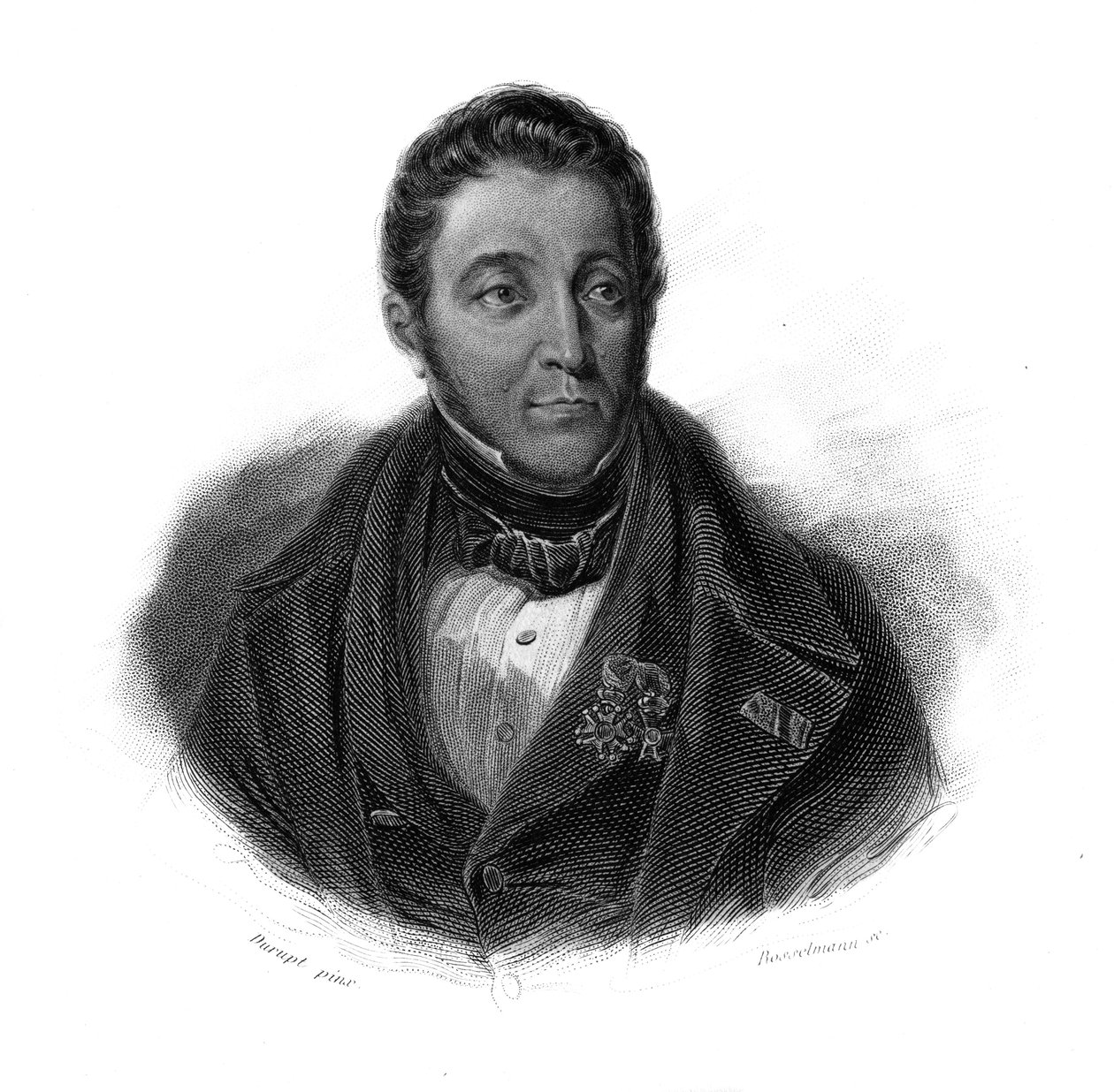 Portrét Louis-Francois-Xavier Crespel, dit Crespel-Delisse (Louis Francois Xavier Crespel Delisse) průmyslový francais v „Portréty a historie užitečných mužů: muži a ženy všech zemí a všech podmínek, kteří získali práva na uznání od Anonymous Anonymous