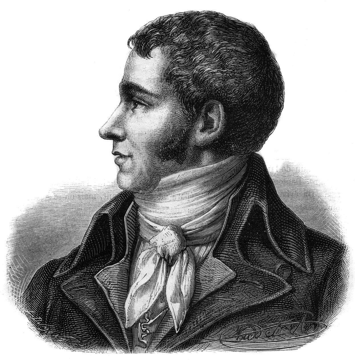 Portrét Marca Davida Alby Lasource (1763-1793), zástupce Tarna na Národním shromáždění - rytina do „Histoire des Girondins“ od Alphonse de Lamartine (1790-1869) 1865-1866 - soukromá sbírka od Anonymous Anonymous