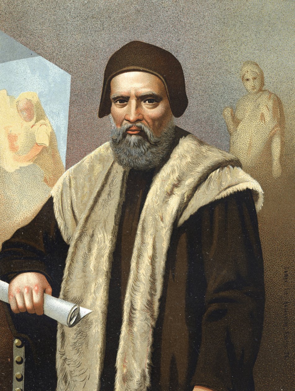 Portrét Michelangela Buonarroti dit Michel Ange (Michelangelo nebo Michelangelo od Anonymous Anonymous