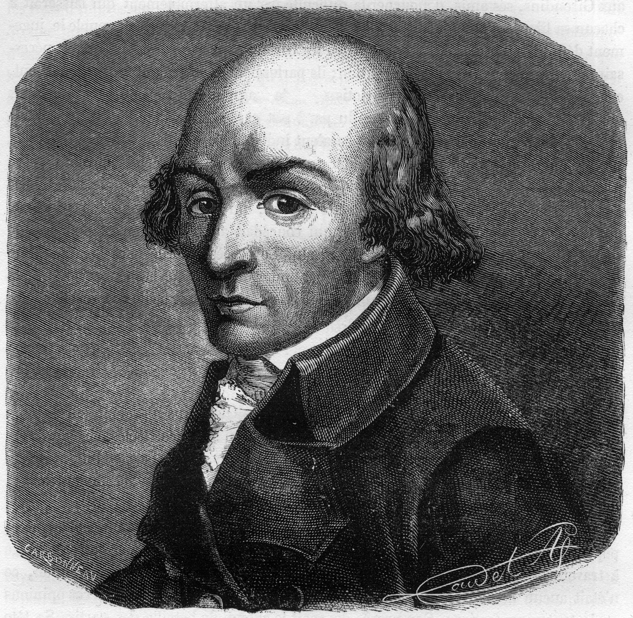Portrét Pierra Florenta (Pierre-Florent) Louvet, dit Louvet de la Somme (1757-1818), francouzský politik - rytina v „Histoire des Girondins“ od Alphonse de Lamartine (1790-1869) 1865-1866 - soukromá sbírka od Anonymous Anonymous