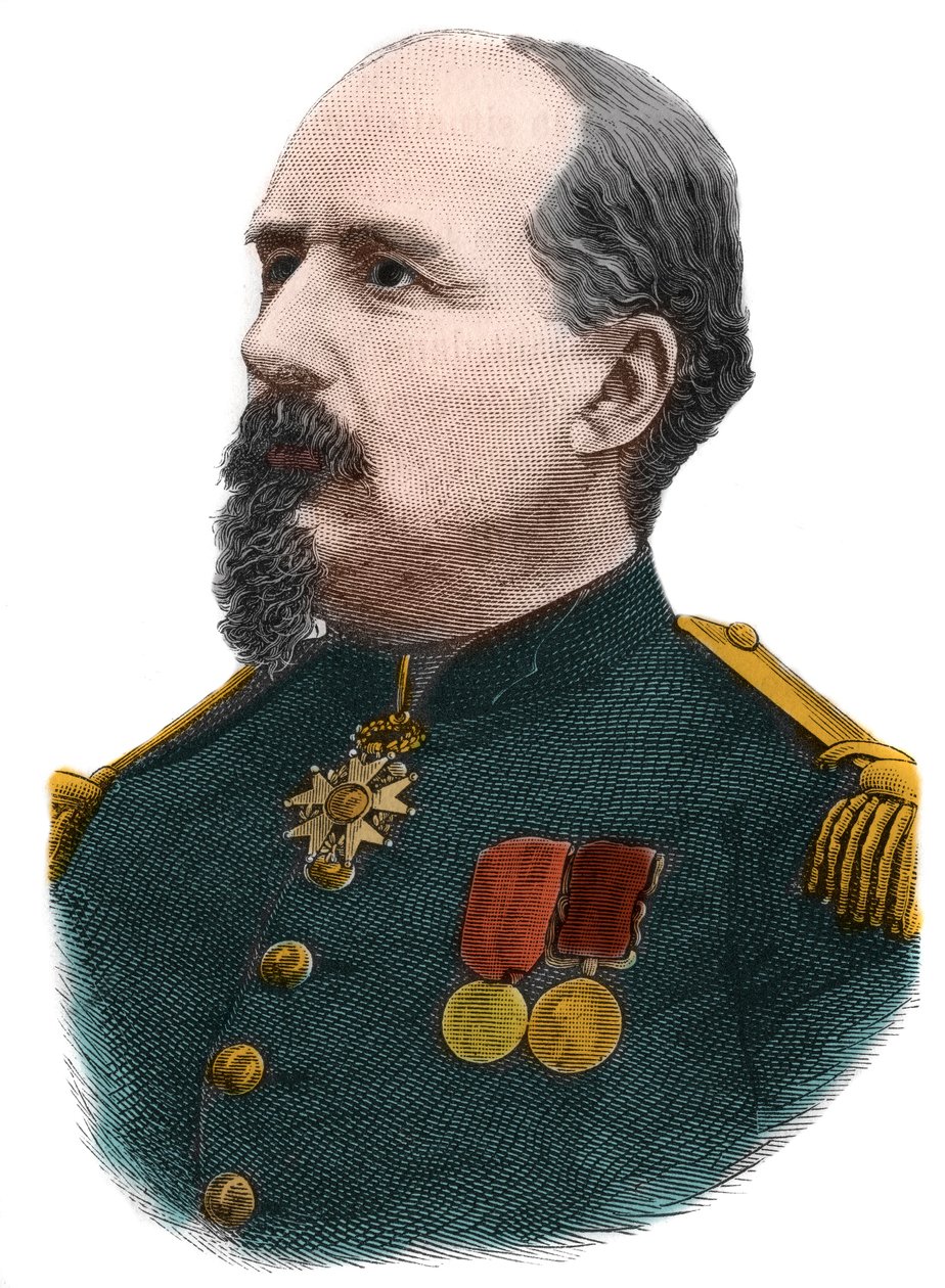 Portrét Pierre Philippe Denfert Rochereau (Denfert-Rochereau) (1823-1878) francouzský plukovník. od Anonymous Anonymous
