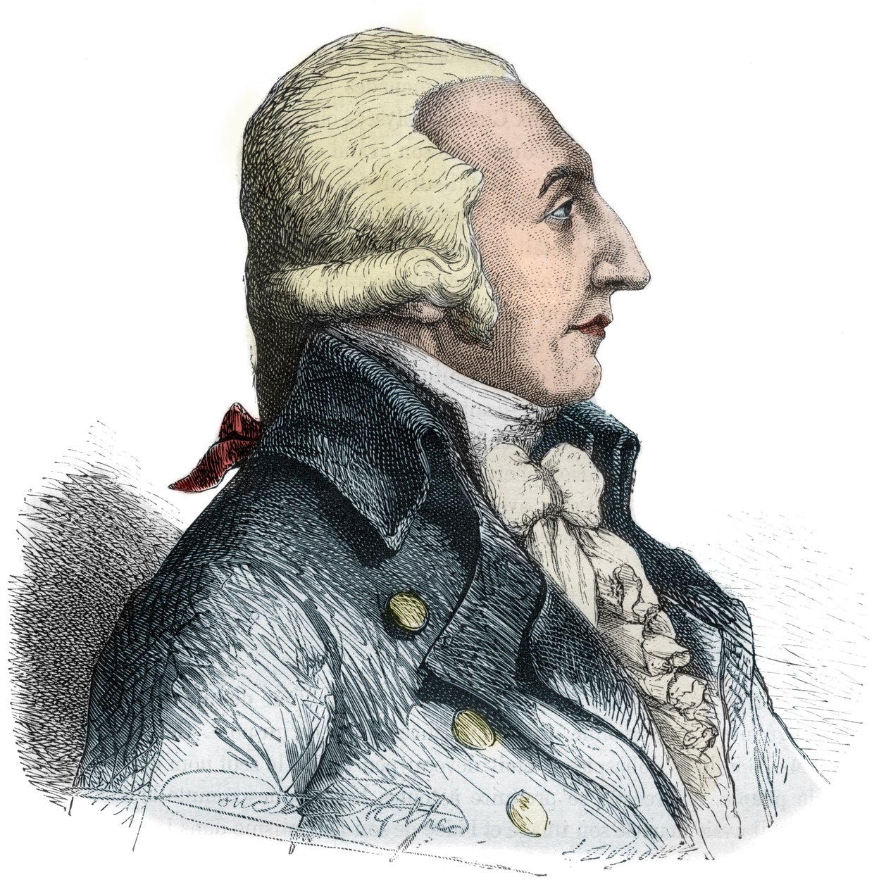 Portrét Pierra Rogera Ducose (1747-1816), francouzského politika - rytina v „Histoire des Girondins““ od Alphonse de Lamartine (1790-1869) 1865-1866 - soukromá sbírka od Anonymous Anonymous