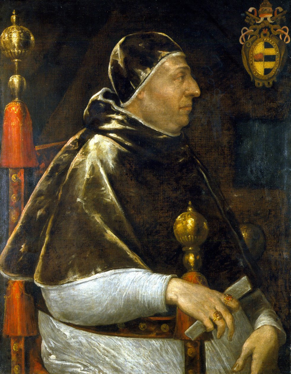 Portrét papeže Alexandra VI. (Rodrigo Borgia 1431-1503). anonymní malba. . Milán. od Anonymous Anonymous