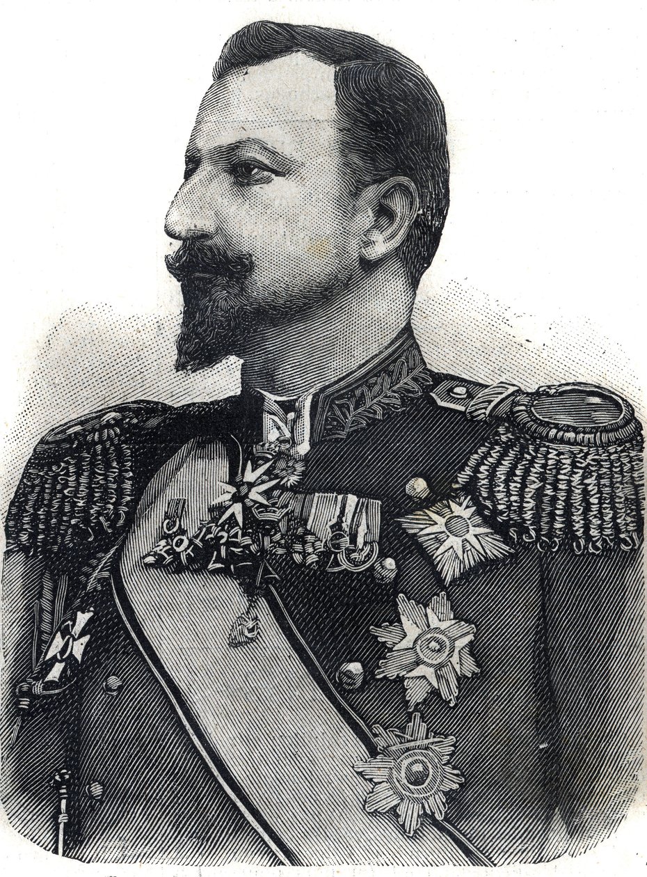Portrét prince Ferdinanda I. (1861-1948) z Bulharska. Rytina „“Le Peute Parisien““ od Anonymous Anonymous