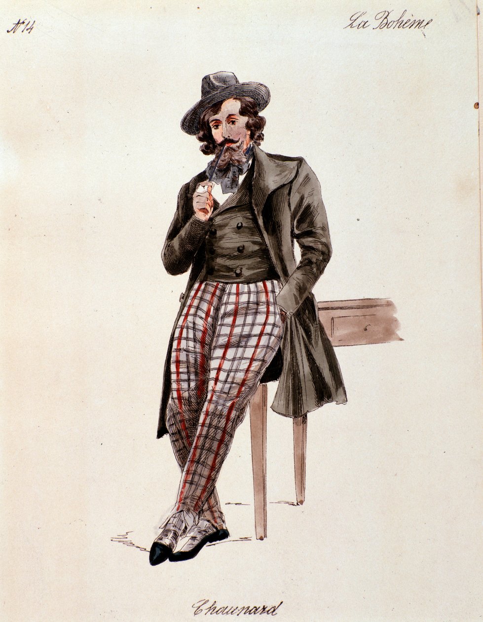 Portrét Schaunarda z La boheme od Pucciniho (1892-1895) od Anonymous Anonymous