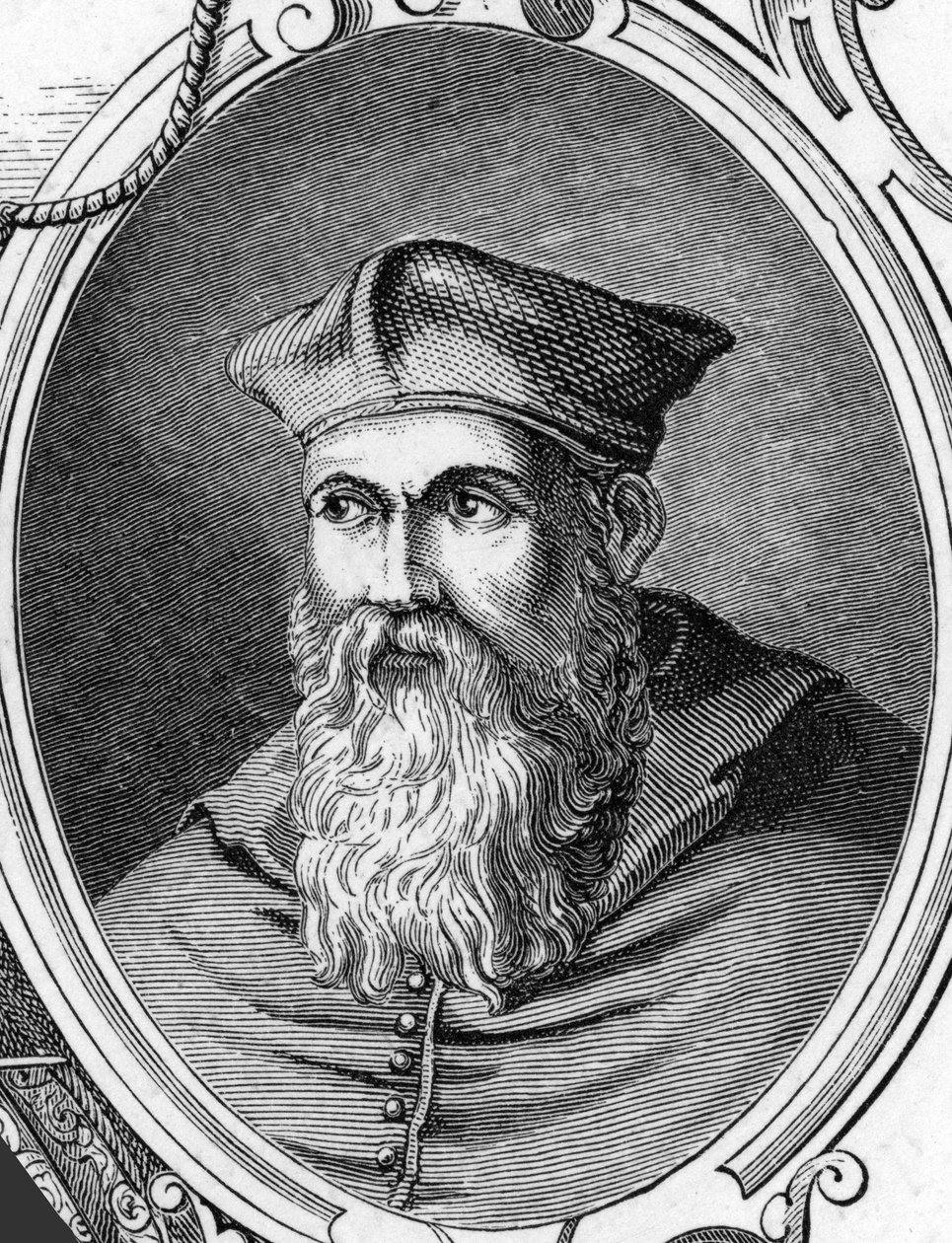 Portrét Sebastiana Lucianiho dit Sebastiano del Piombo (1485-1547) italský malíř. 1859 rytina v „“galeriích Evropy – Itálie““ od Armandauda. Soukromá sbírka. od Anonymous Anonymous