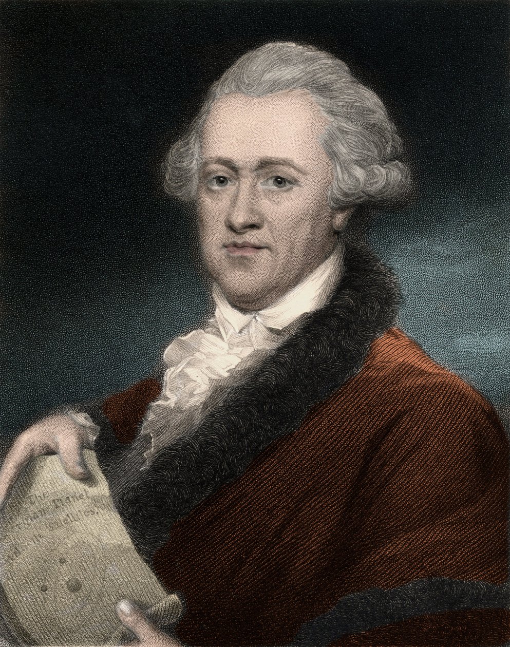 Portrét sira Friedricha Wilhelma Herschela (1738-1822), britského německého astronoma a fyzika - Portrét Williama Herschela britského astronoma německého původu od Anonymous Anonymous