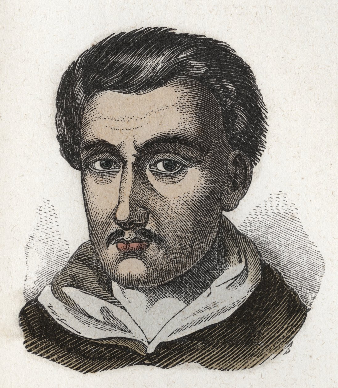 Portrét Tommaso Campanella (1568-1639), dominikánský mnich a filozof. Rytina. Soukromá sbírka od Anonymous Anonymous