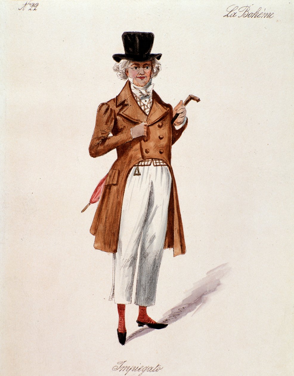 Portrét obchodníka z La boheme od Pucciniho (1892-1895) od Anonymous Anonymous