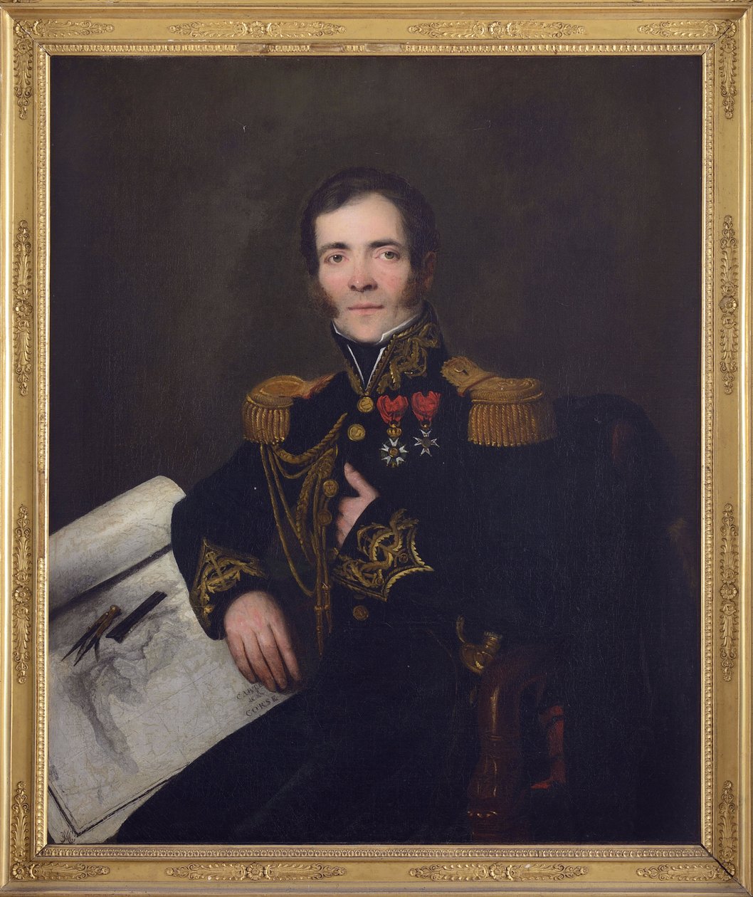 Portrét admirála Anne Chretien Louis de Hell (1783-1864), Anonym. Olej na plátně, c. 1832. Soukromá sbírka od Anonymous Anonymous