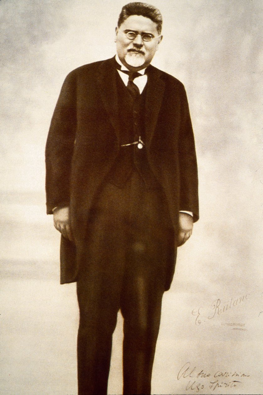 Portrét italského filozofa Giovanniho Gentileho (č/b foto) od Anonymous Anonymous