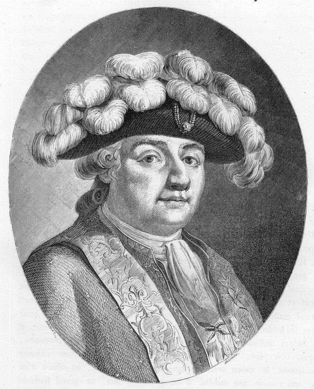 Portrét francouzského krále Ludvíka XVI. (1754-1793) - rytina z roku 1863 v „Le Livre Rouge - Histoire De L