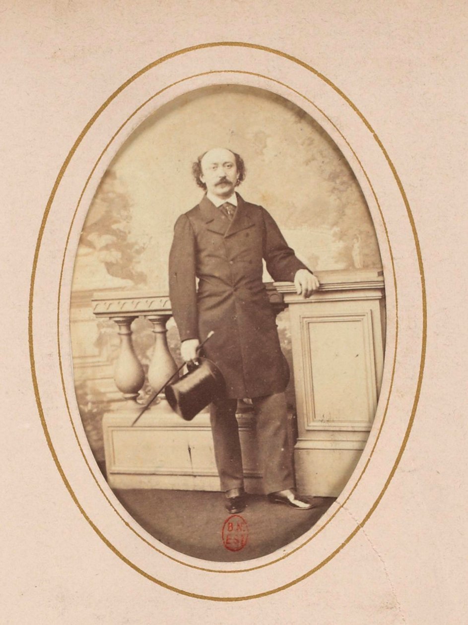 Portrét skladatele Luigiho Arditiho (1822-1903), Anonym . Foto albuminu. Soukromá sbírka od Anonymous Anonymous
