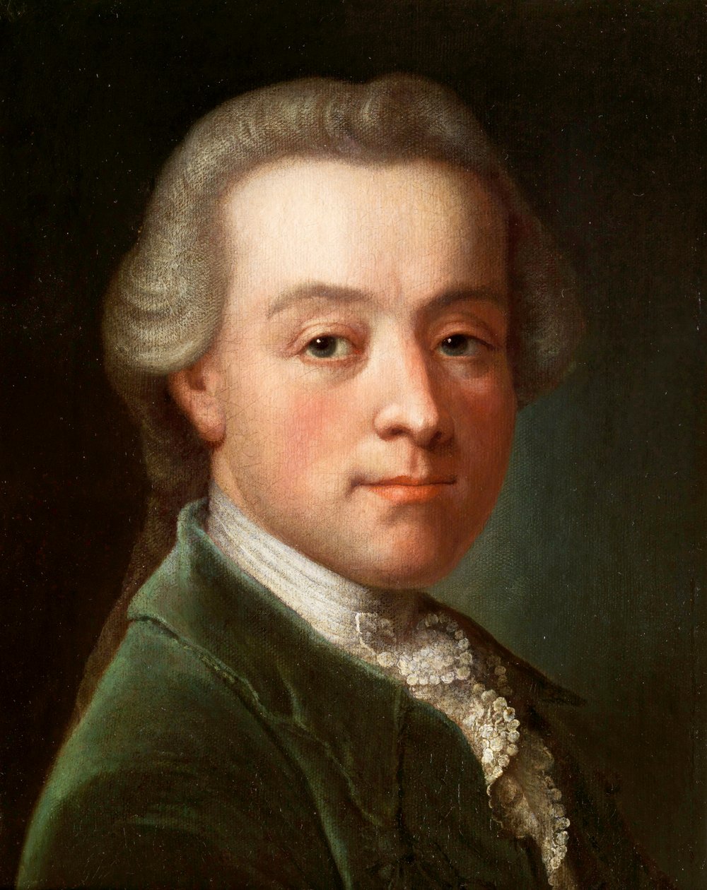 Portrét skladatele Wolfganga Amadea Mozarta (olej na plátně, Anonym, cca 1789) od Anonymous Anonymous