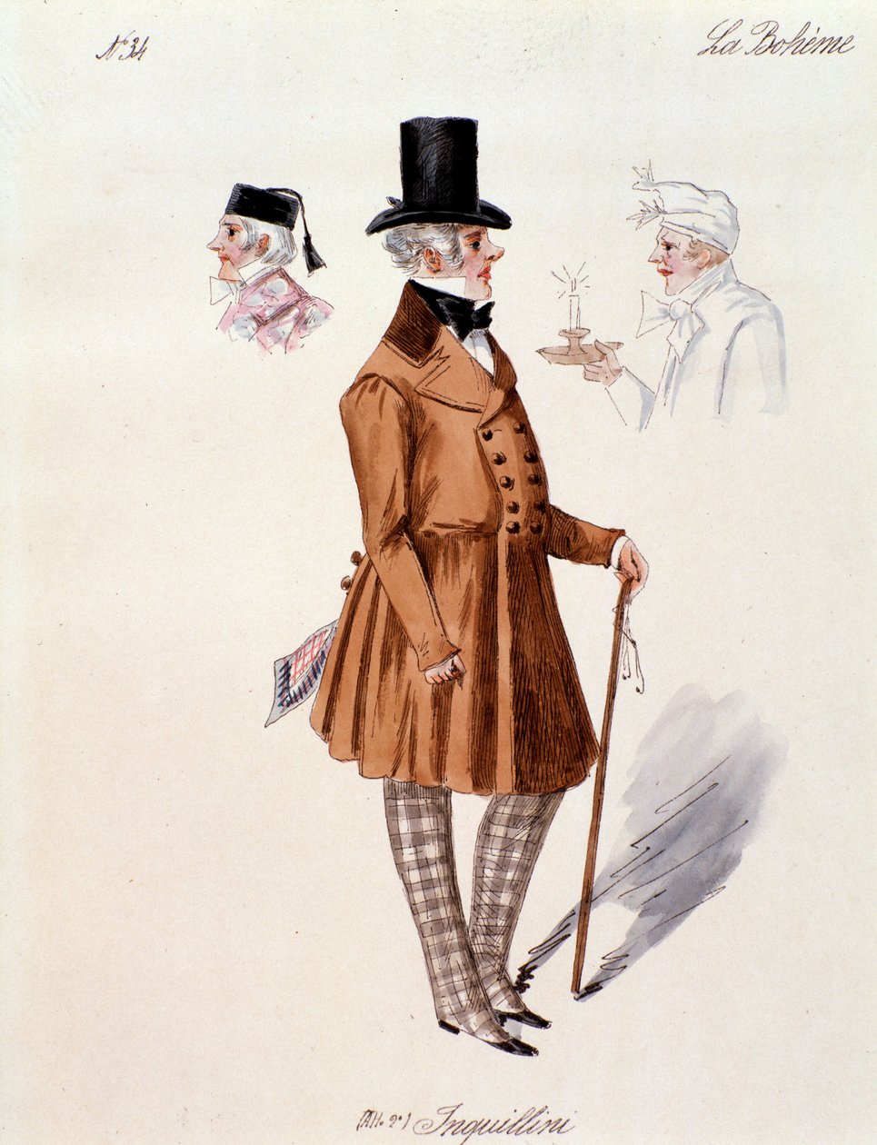 Portrét hospodáře z La boheme od Pucciniho (1892-1895) od Anonymous Anonymous