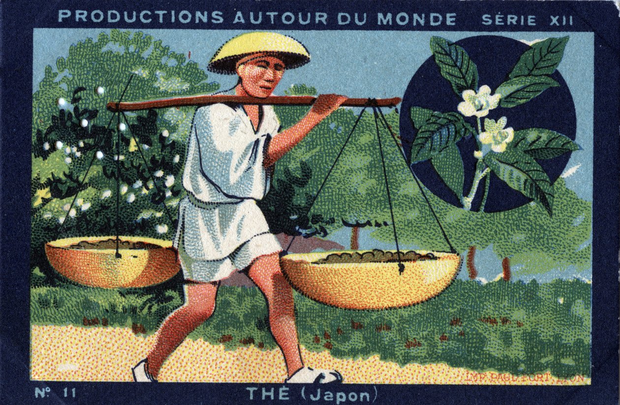 Produkce po celém světě: The in Japan. Chromolitografie z roku 1933 v albu Joseph-Milliat Album od Anonymous Anonymous