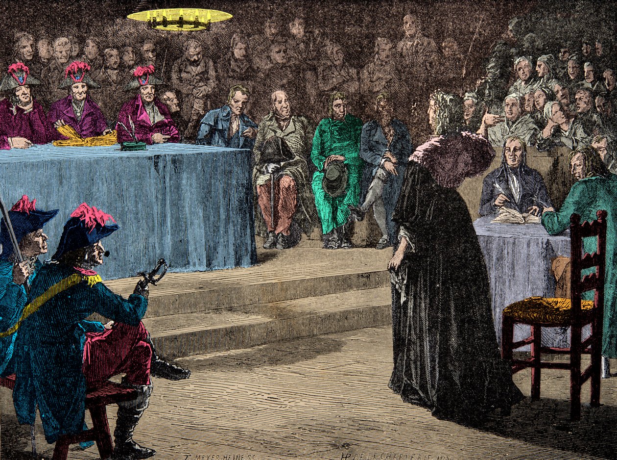 Královna Marie Antoinetta před revolučním soudem 4. října od Anonymous Anonymous