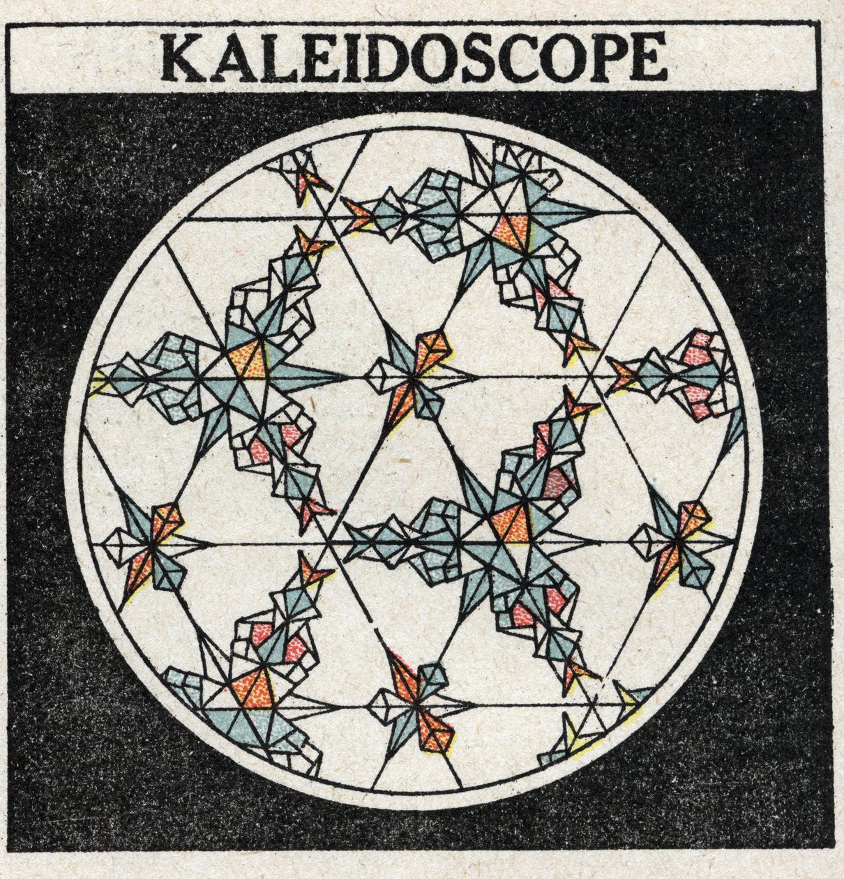 Odraz světla: kaleidoskop. Anonymní ilustrace z roku 1925. Soukromá sbírka. od Anonymous Anonymous