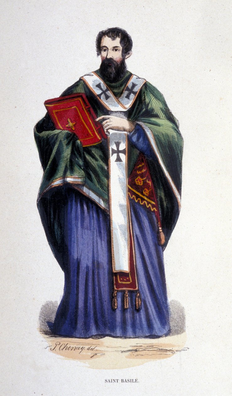 Svatý Basile. Rytina kolem roku 1830. Milan od Anonymous Anonymous