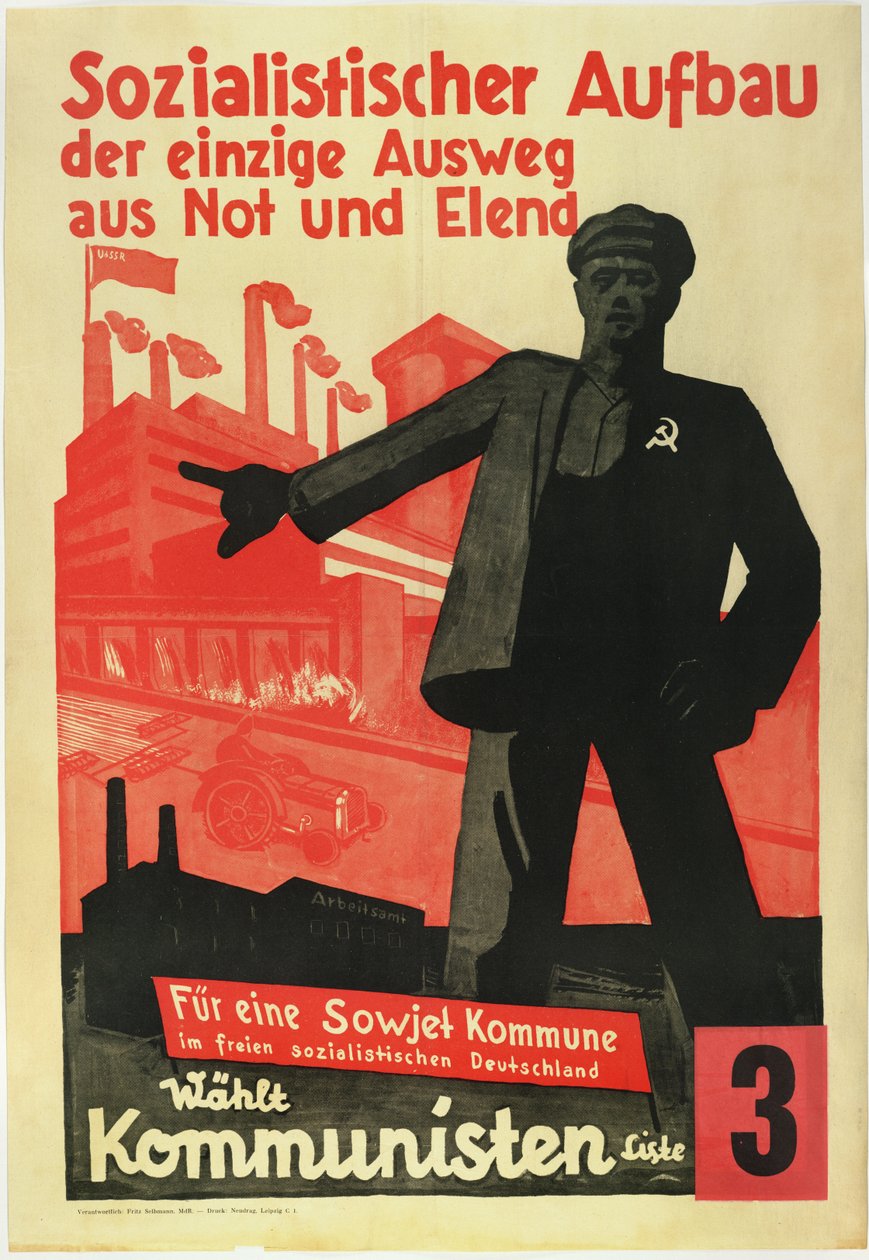 Socialist Buildup, jediná cesta z chudoby a strádání. Za sovětskou komunu ve svobodném socialistickém Německu! - Anonymní od Anonymous Anonymous