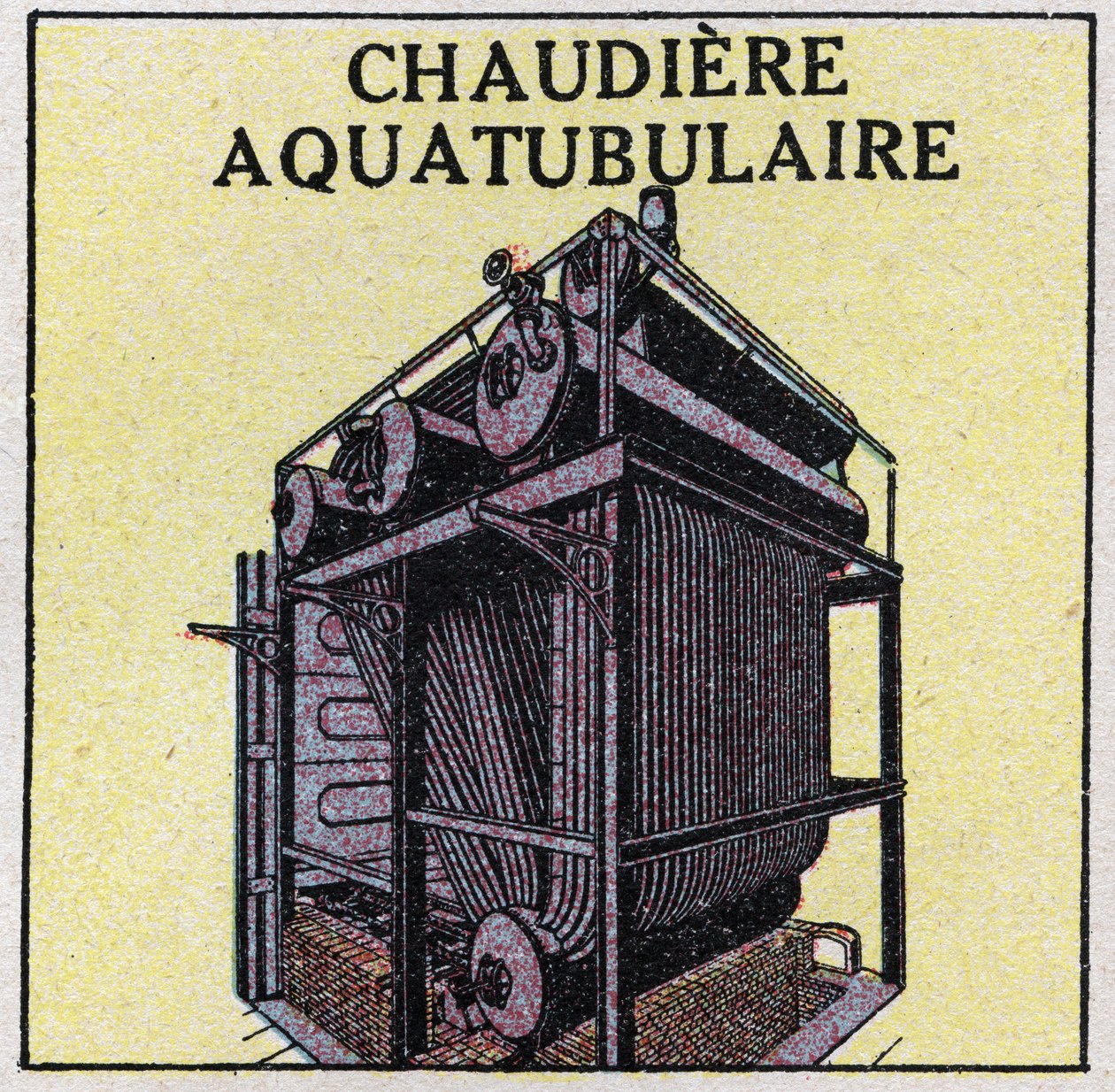 Parní generátory: aquatubulární kotel. Anonymní ilustrace z roku 1925. Soukromá sbírka. od Anonymous Anonymous