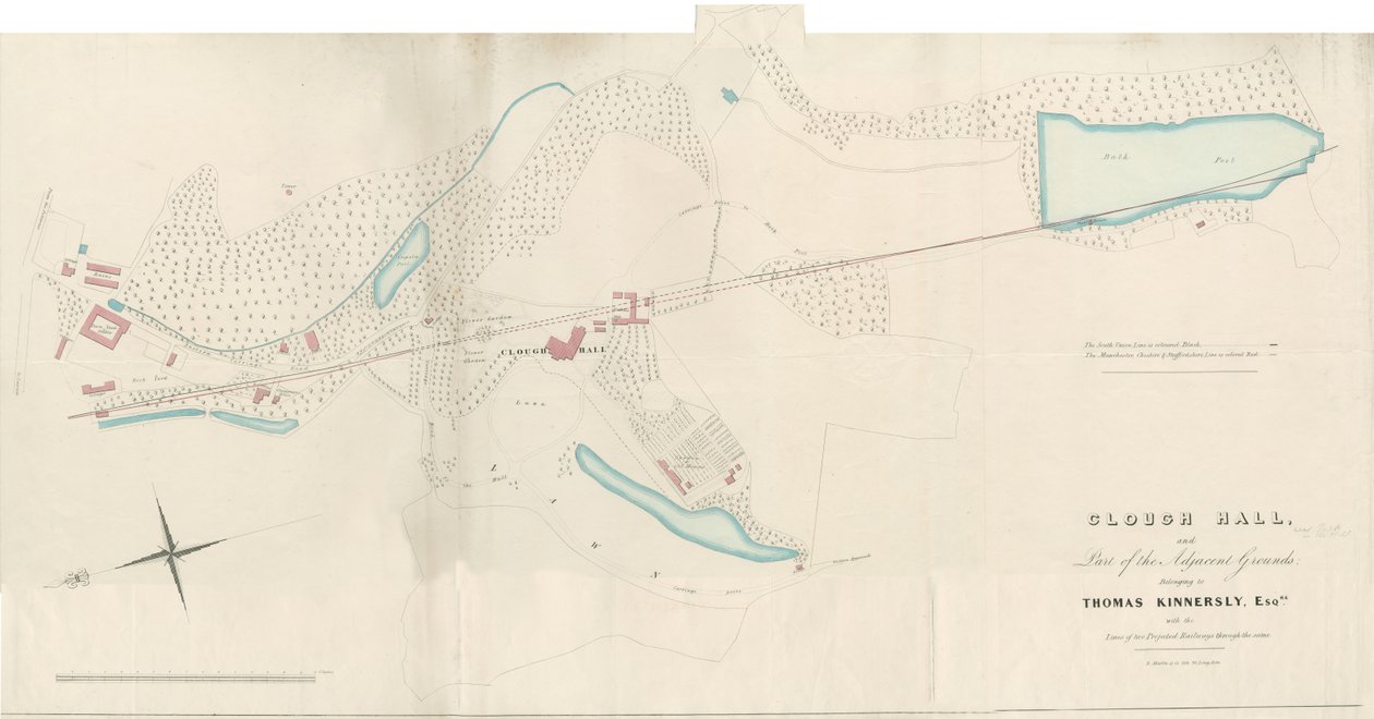 Talke - Clough Hall: litografie, nd [1751-1819] (tisk) od Anonymous Anonymous