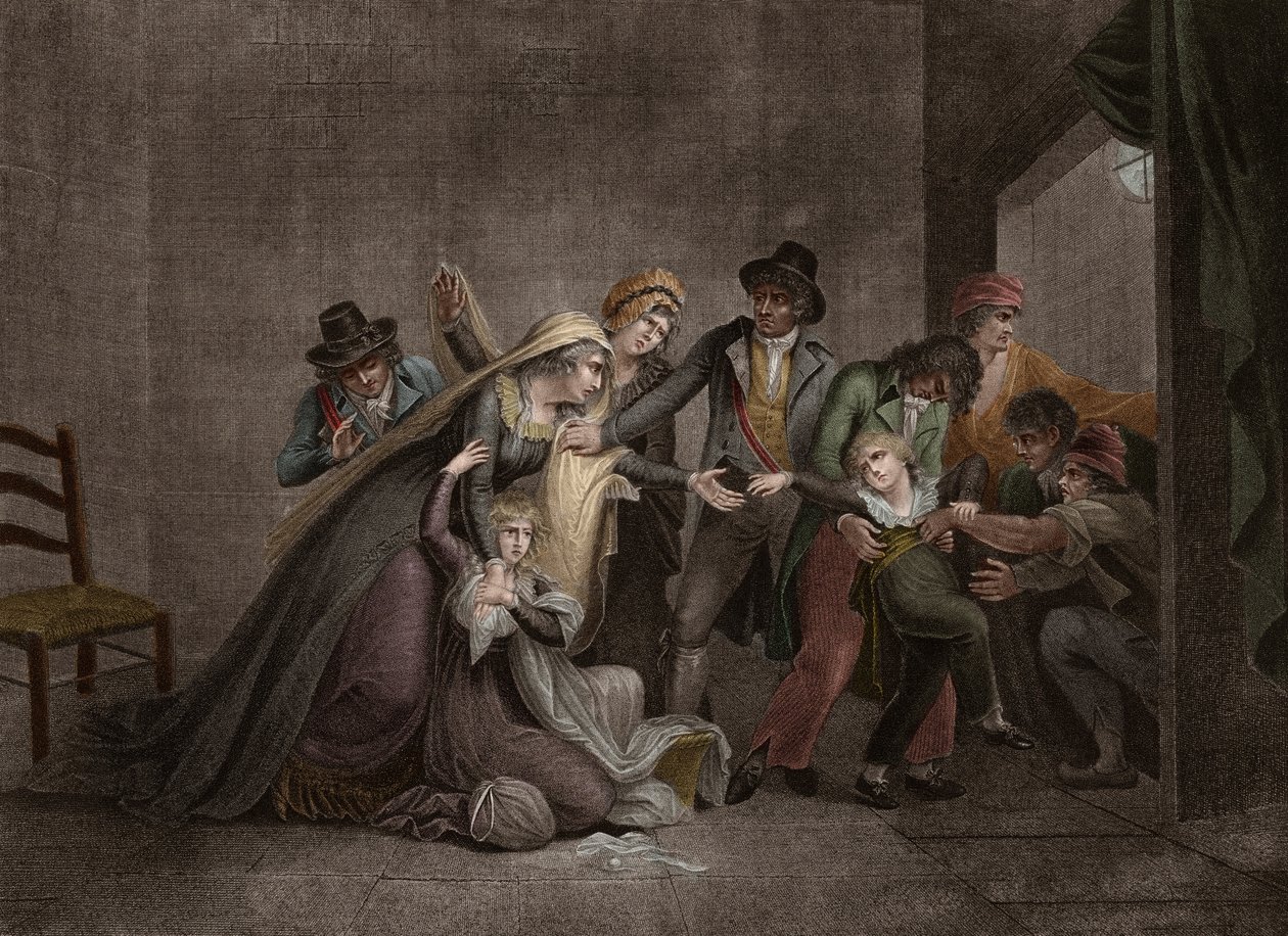 Dauphin vynucený od své matky - Odloučení Ludvíka XVII. a Marie-Antoinetty Rakouské (1755-1793), francouzské královny, ve vězení Temple, 3. července od Anonymous Anonymous