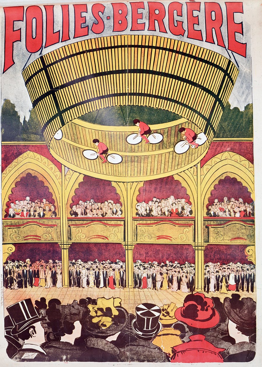 Folies-Bergere, kabaretní hudební sál od Anonymous Anonymous