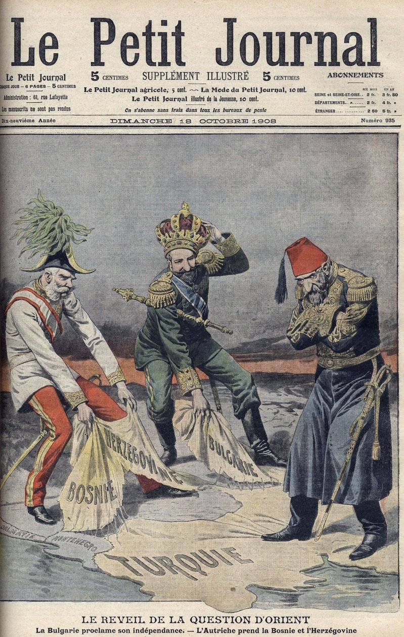 Oživení záležitosti východních zemí a Balkánu, ilustrace na obálce z 