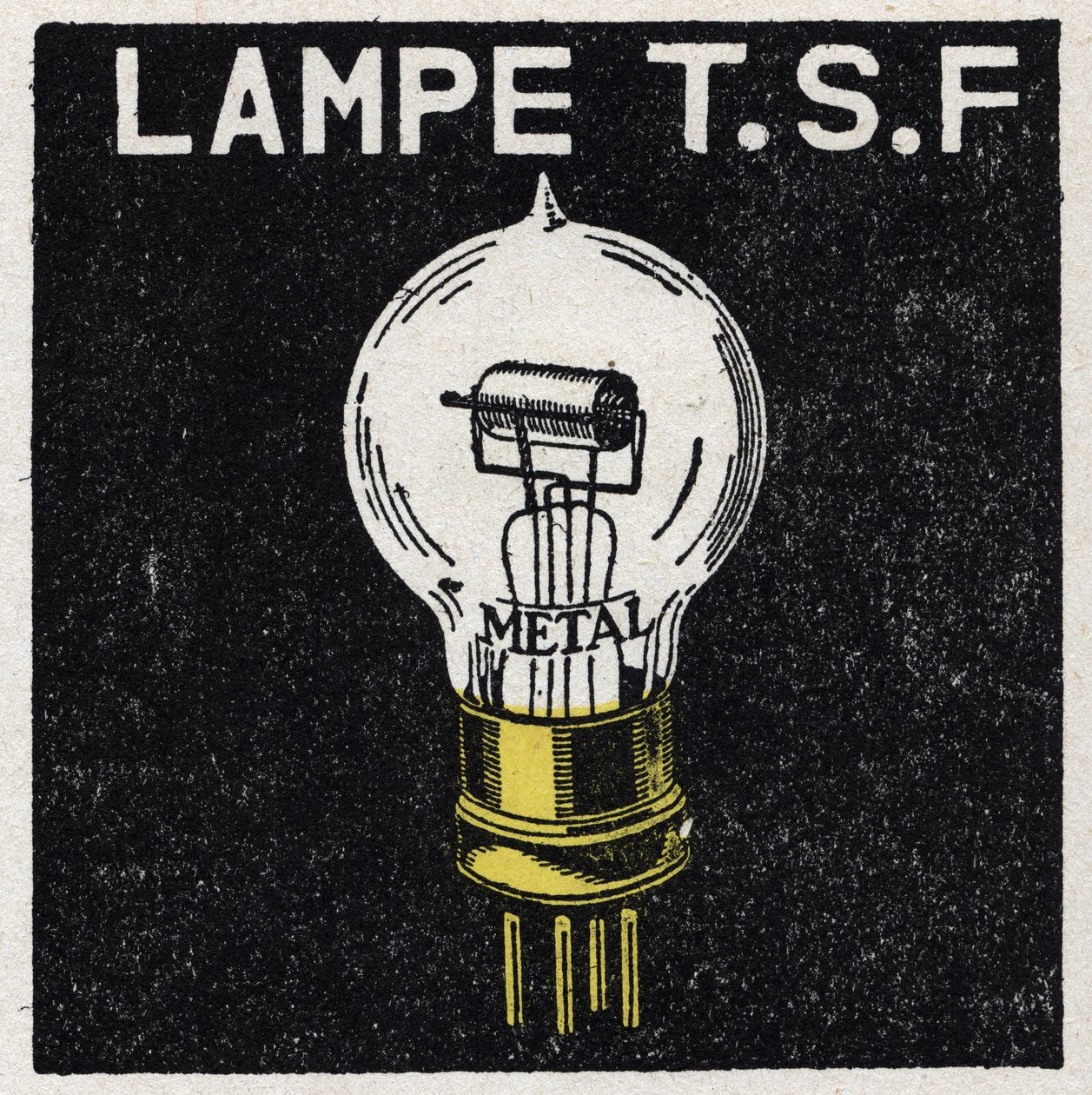 The T.S.F.: T.S.F. lampa Anonymní ilustrace z roku 1925. Soukromá sbírka. od Anonymous Anonymous