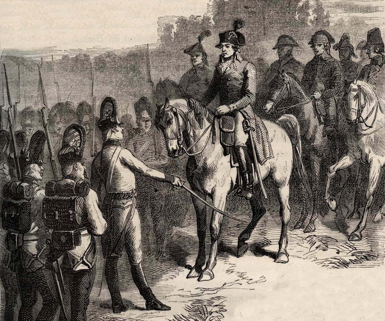 Zatčení Lafayette (Gilbert du Motier, Marquis de La Fayette od Anonymous Anonymous