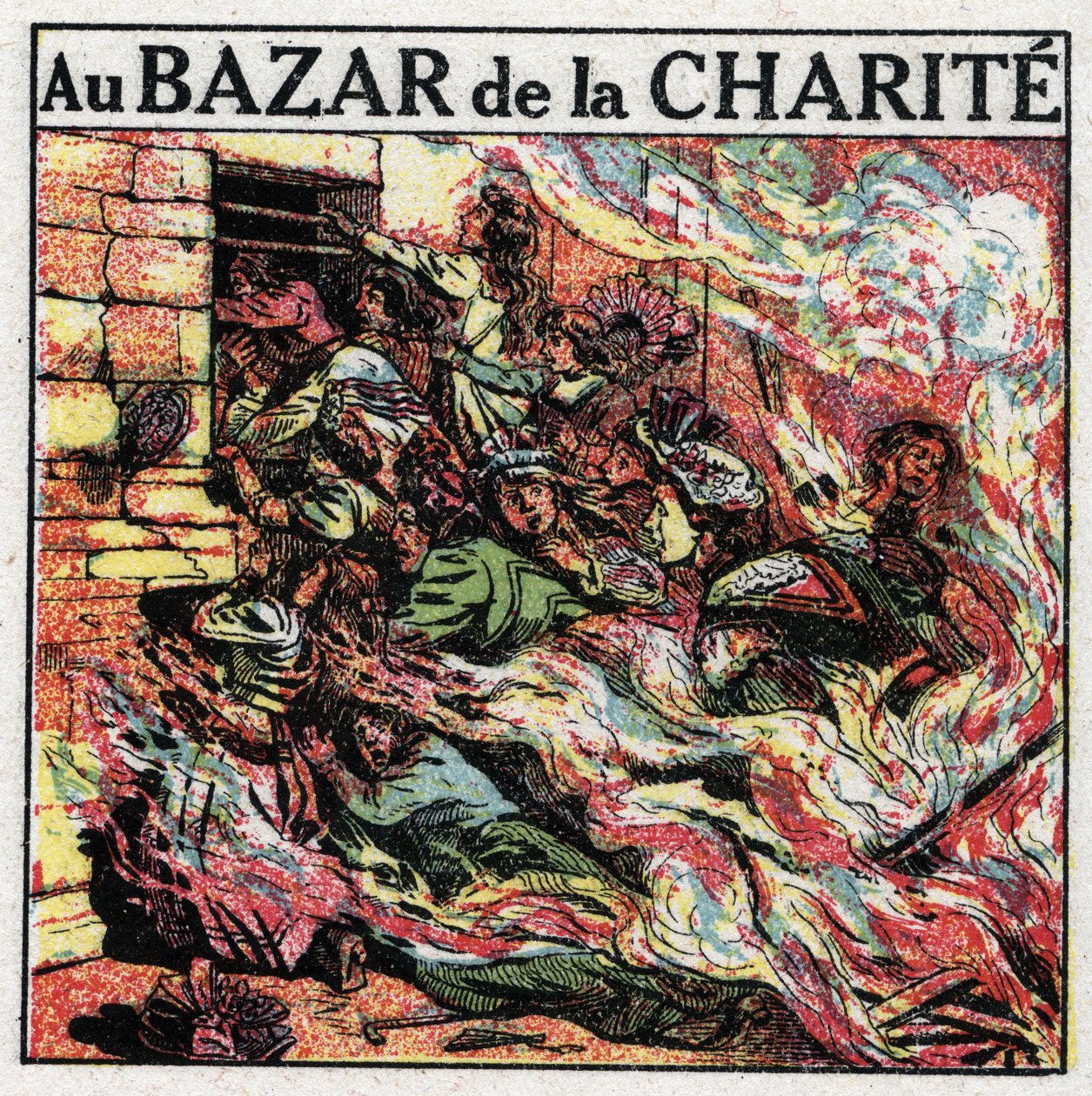 Kameraman: požár kina „Bazar de la Charite““ si v roce 1897 v Paříži vyžádal více než 100 mrtvých. Anonymní ilustrace z roku 1925. Soukromá sbírka. od Anonymous Anonymous