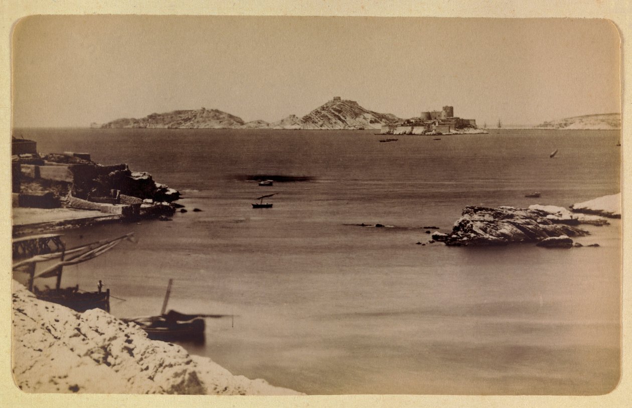 Město Marseille a jeho okolí kolem 1885-1890: hrad If a ostrovy, Soukromá sbírka od Anonymous Anonymous