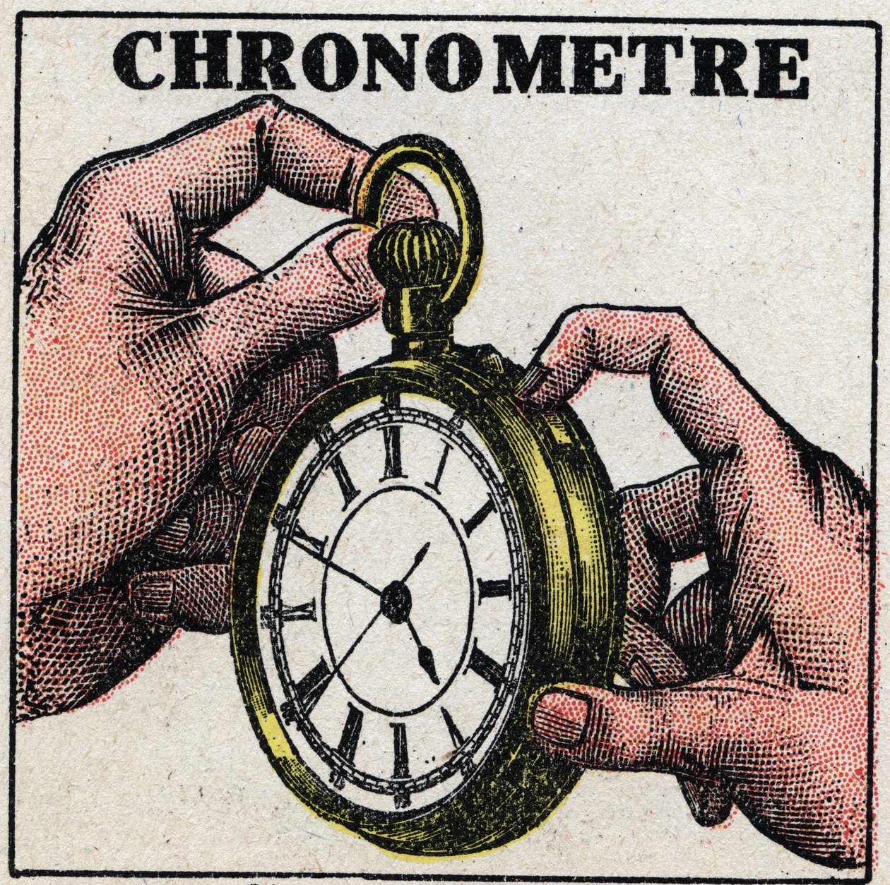 Čas: chronometr. Anonymní ilustrace z roku 1925. Soukromá sbírka. od Anonymous Anonymous