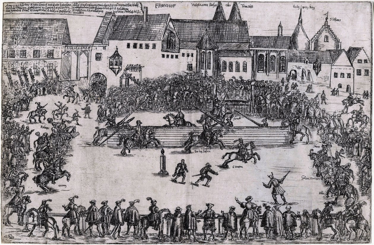 Turnaj v době Jindřicha I. Ptáčníka (938) (Henri I. de Saxe ou de Germanie, dit Henri l