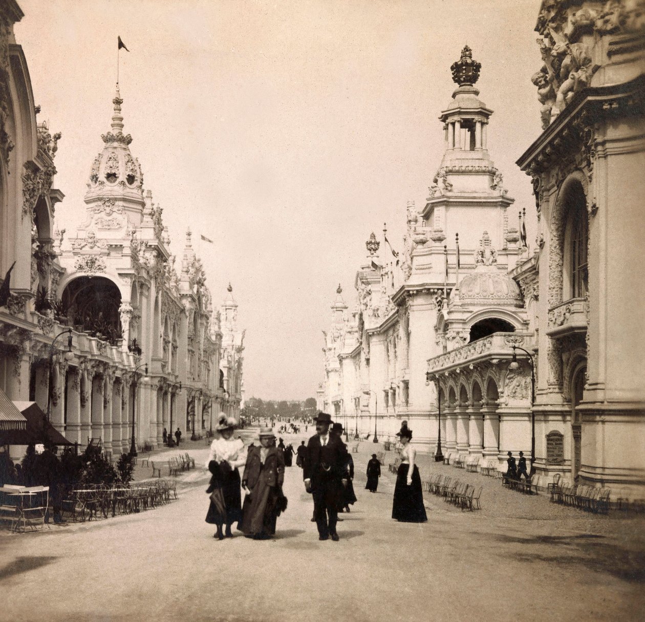 Univerzální výstava roku 1900 - Výstava Universelle de 1900 v Paříži: Esplanade des Invalides - soukromá sbírka od Anonymous Anonymous