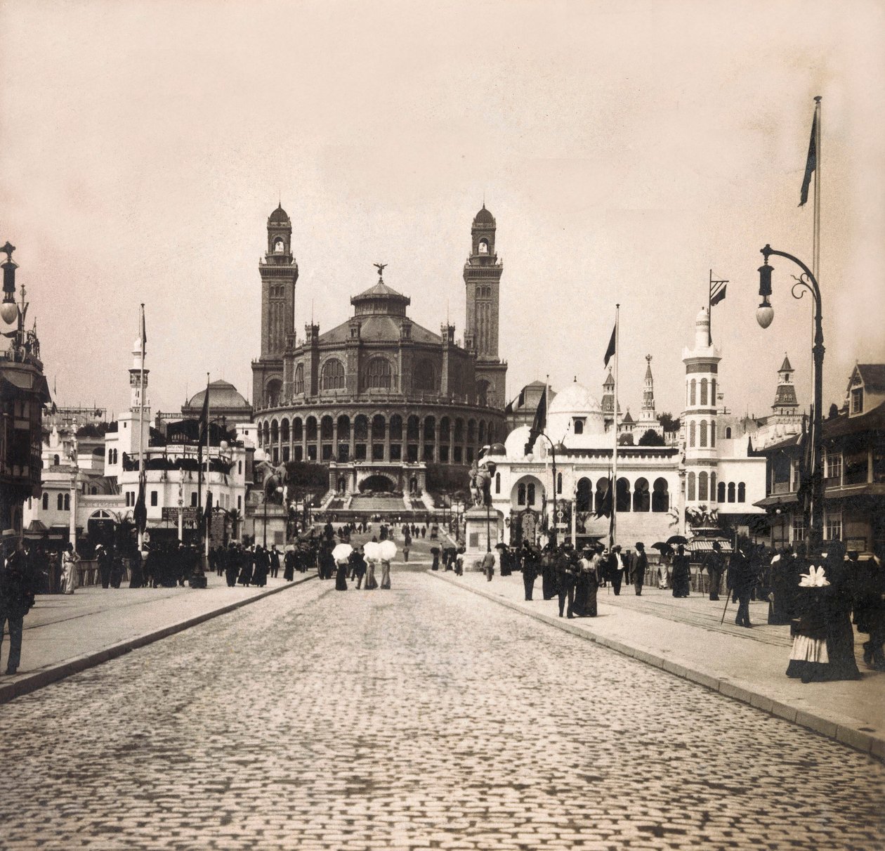 Univerzální výstava roku 1900 - Výstava Universelle de 1900 v Paříži: Le Trocadero - soukromá sbírka od Anonymous Anonymous