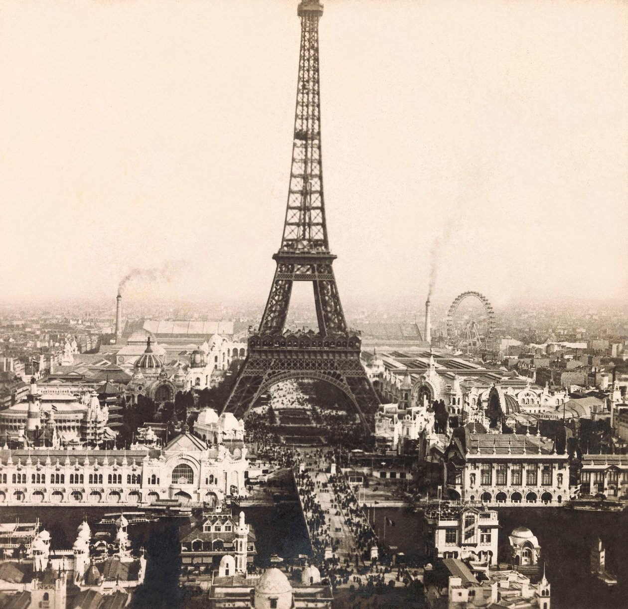 Univerzální výstava 1900 - Expozice Universelle de 1900 v Paříži: Panoramatický pohled na Champs de Mars - soukromá sbírka od Anonymous Anonymous
