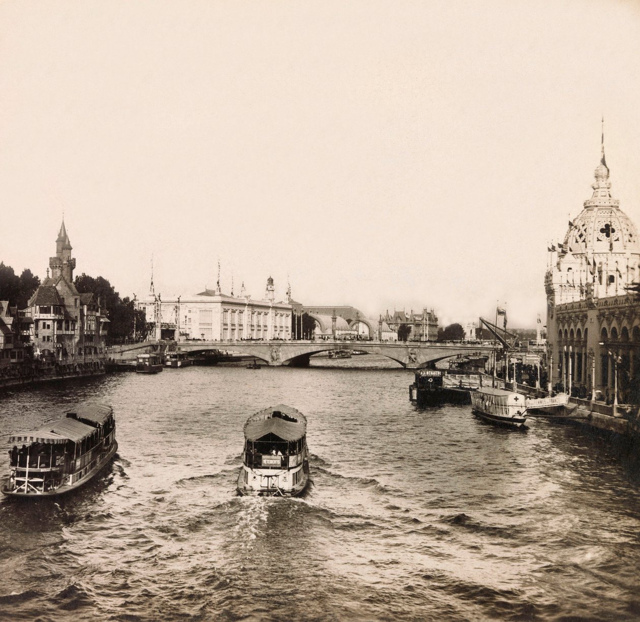 Světová výstava 1900 - Exposition Universelle de 1900 v Paříži: Most Alma - soukromá sbírka od Anonymous Anonymous