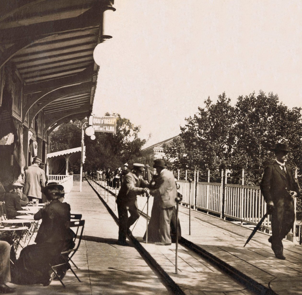 Univerzální výstava roku 1900 - Výstava Universelle de 1900 v Paříži: Zvlněný chodník - soukromá sbírka od Anonymous Anonymous