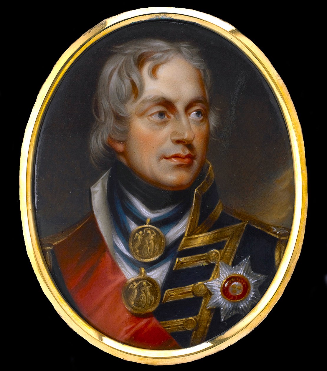 Viceadmirál Horatio Nelson (admirál Nelson) (1758-1805) - Anonymní kvaš na porcelánu od Anonymous Anonymous