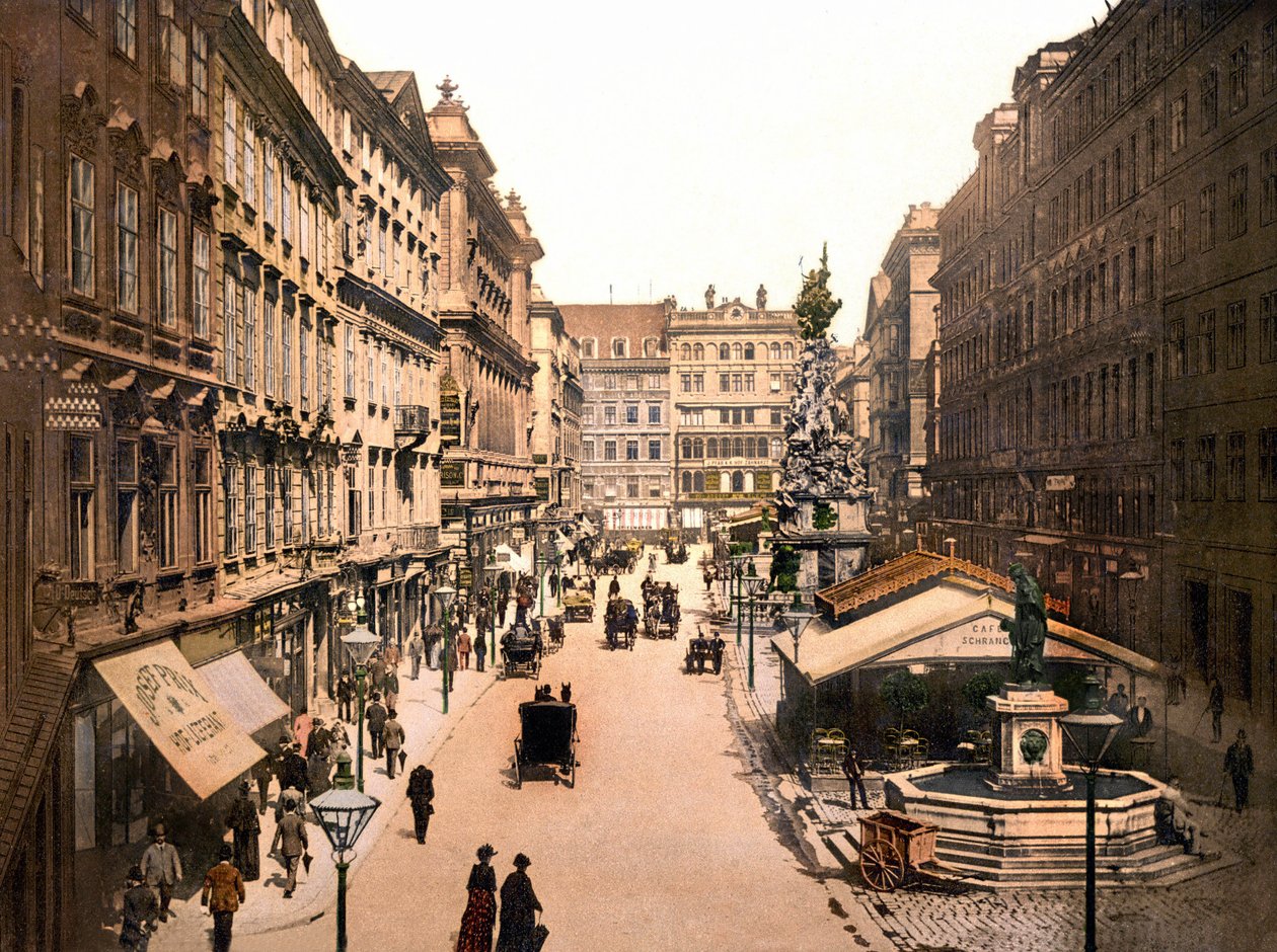 Vídeň v roce 1901. Příkop. fotochromní od Anonymous Anonymous